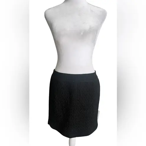 Zadig & Voltaire Deluxe metallic Black textured Pencil Skirt