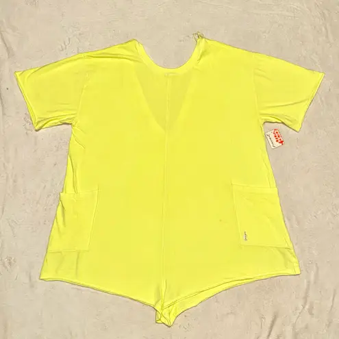 Free People Movement NWT FP HOT SHOT TEE ROMPER SIZE LARGE