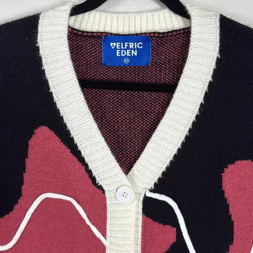 Aelfric Eden Irregular Color Block Chunky Knitted Sweater Vest Size Medium