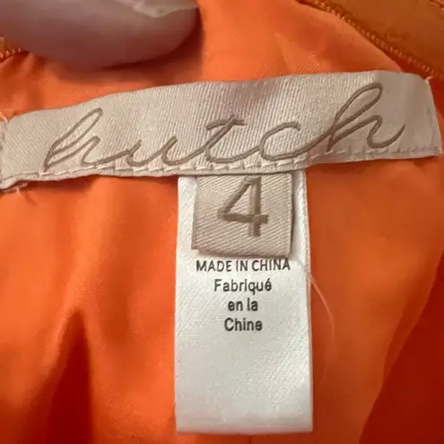 Hutch NWT Anthropologie One-Shoulder Romper Tangerine