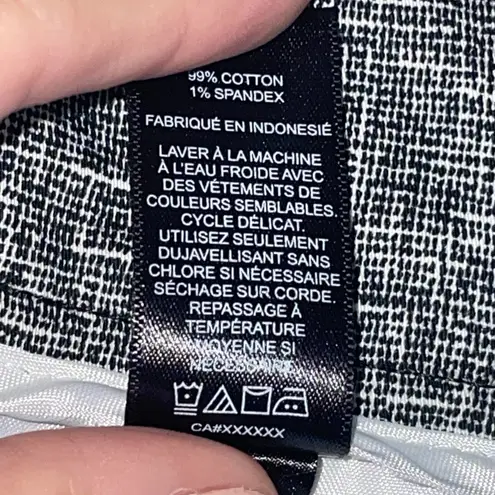 Harvé Benard Harve Benard Black White Tweed Print Shorts Sz 6 4" Inseam