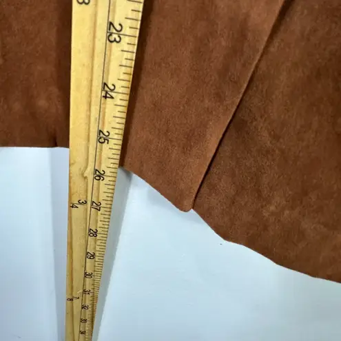 Vtg 90s First Option Jacket Women PL Western Faux Suede Boho Rodeo Cowgirl Brown Size undefined