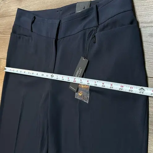 Lane Bryant  The Lena Soft Twill Navy Blue Wide Leg Crop Trouser Size 18 Short