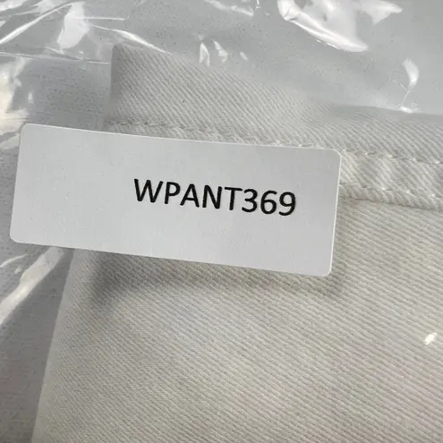 Lafayette 148 Acclaimed Stretch Mercer Pant Mid Rise Ankle Length White Size 8