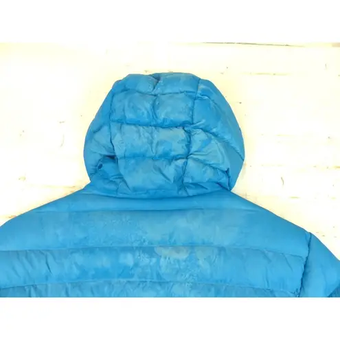 Scandinavian Explorer Down Jacket Women S Blue Ultra Light Quilted Puffer Hoodie