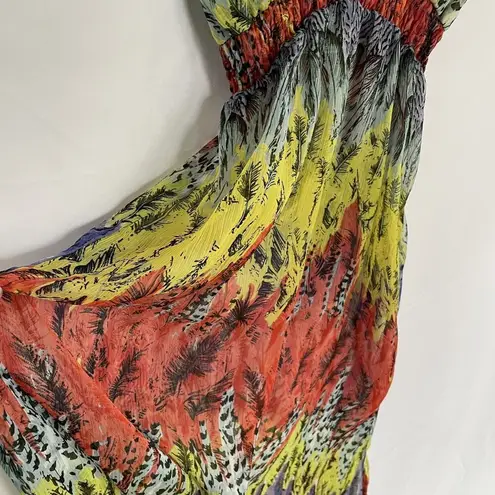 Cute Options colorful sheer rayon dress maxi dress v