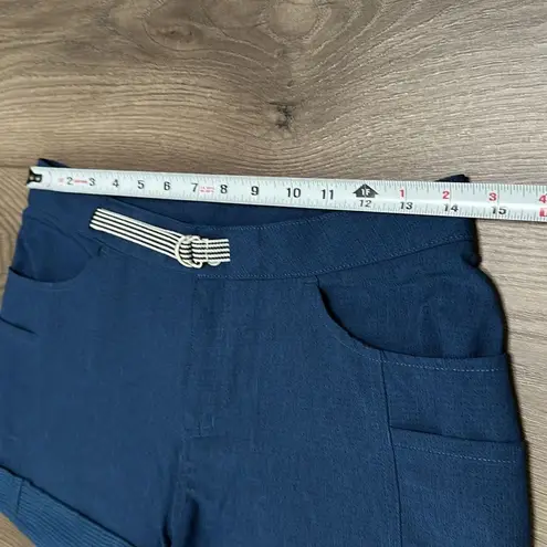 Zyia Active Blue Trail Hiking Casual Stretch Shorts Size Small
