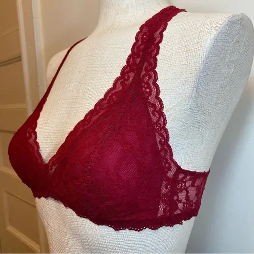Victoria's Secret Victoria’s Secret | Lace Racerback Bralette in Red Sz Small