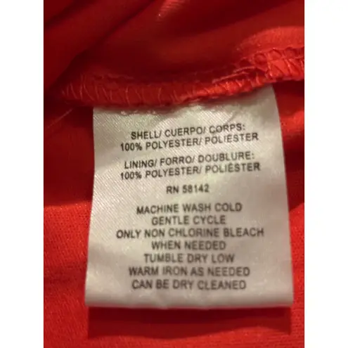 London Times Red Crochet Lace Dress US 16 UK 20 EU 48 Short Sleeve - Image 7