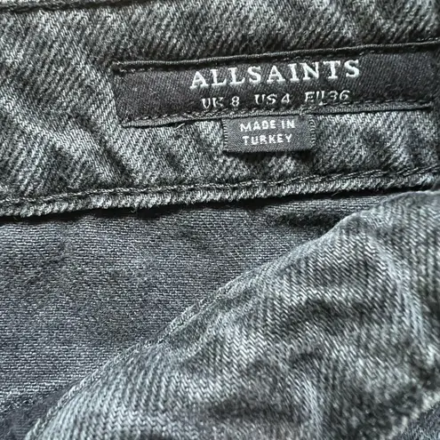 All Saints Lila Leo Denim Mini Skirt