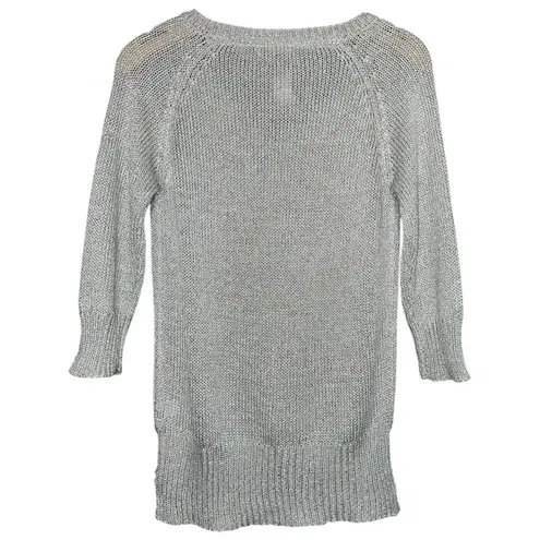 Piccola Bela NWT Women’s Size M Gray Silver Shimmery V