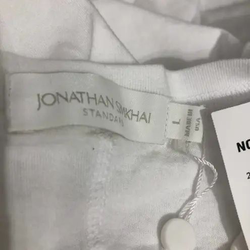 Jonathan Simkhai Sara Organic Cotton Dress White Large NWT