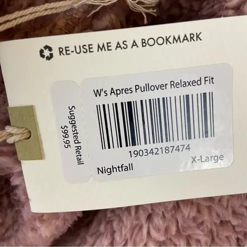 Mountain Khakis Light Rose Apres Pullover Half Zip Sherpa Size Extra Large