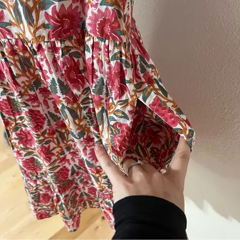 Caroline Constas NY Pink floral Strawberry mini shift swing dress NEW Medium