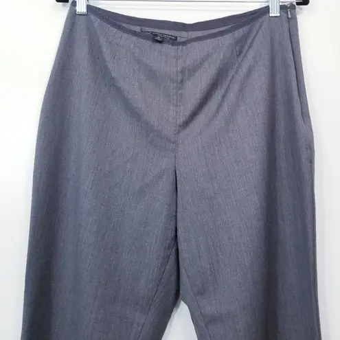 Brooks Brothers  Caroline Fit High Rise Wool Gray Trousers Straight Leg