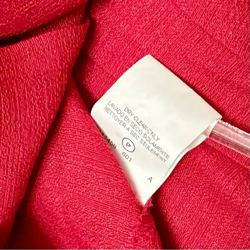 Leslie Fay Red Button Down Peplum Jacket Womens Size 14 80’s Workwear Vintage