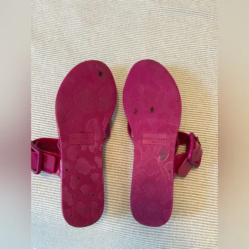 Veronica Beard Salva Jelly Slides in Magenta Pink size 10