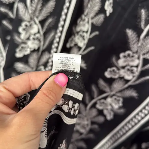 TUCKERNUCK Tnuck Beach Noir Bloom Caftan Dress Coverup Black Size 3X