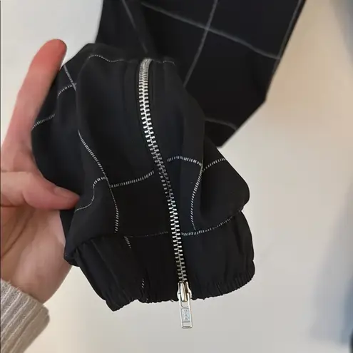 ALBION FIT Albion S Jettsetters Black Windowpane Joggers