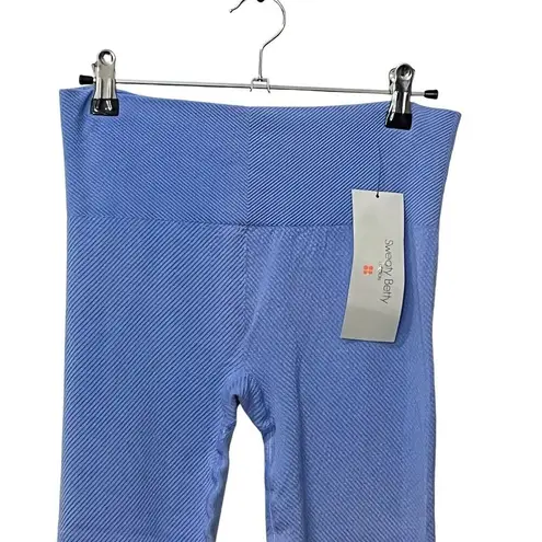 Sweaty Betty NWT Mindful Yoga Leggings Women’s Size Medium Blue Seamless 7/8