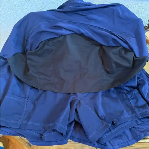 Golf/Tennis Skort Cali Brights Navy W/Sailboats Sz L Blue Size L