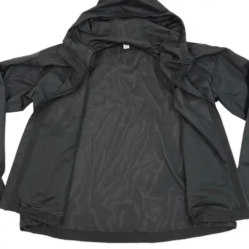 REI Groundbraker Rain Hoodie Jacket Women XL Black Outdoor Street Grunge Travel