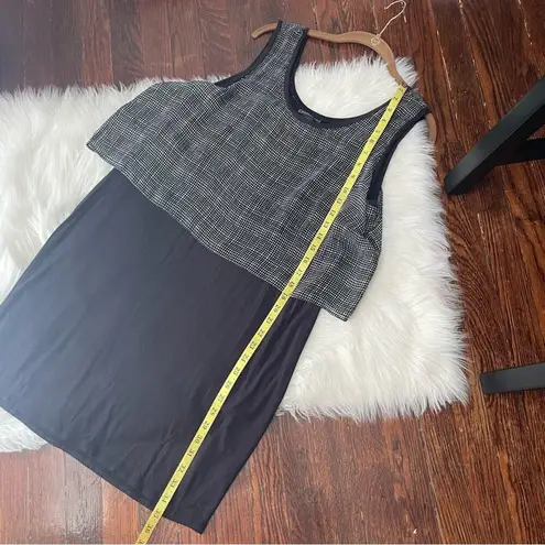 Metaphor Black & White Mini Dress Tank Sleeveless