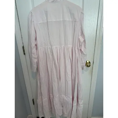 EILEEN WEST QUEEN ANNE'S LACE COUTURE Pink Gown Robe Victorian Dream Cotton 3x Pink Size undefined