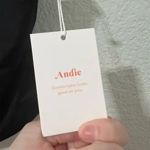 ANDIE Women's Black Sleeveless Square Neck Siren Tank Top Size M Casual