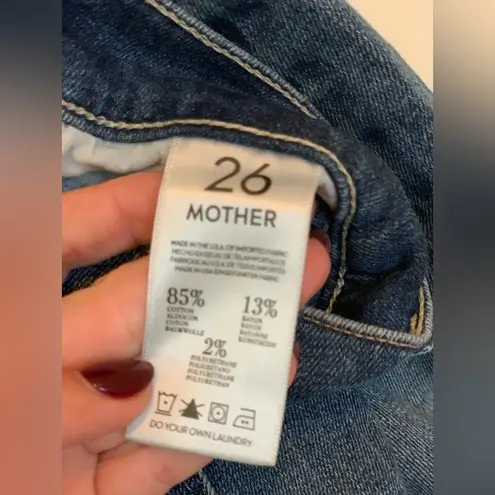 Mother Denim Raw Hem High