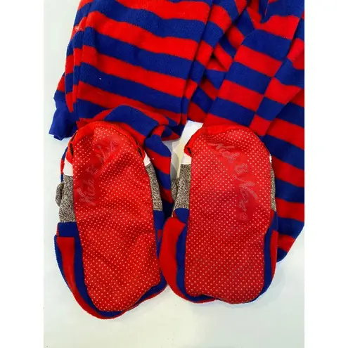 Nick & Nora Sleepwear Onesie Striped Footie Pajamas EUC Sz M Polyester Women’s