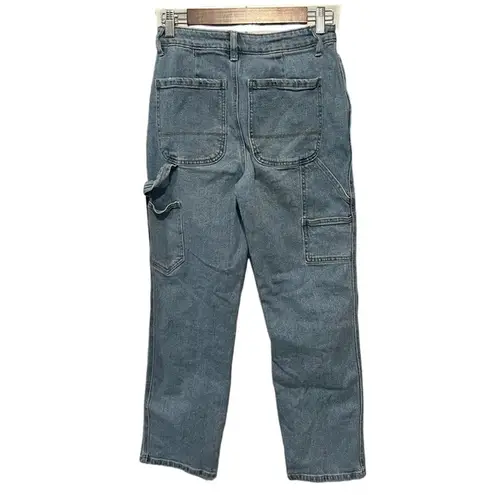 Sincerely Jules Cargo Mid Rise Light/Medium Wash Jeans Sz 3/26