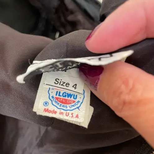 Vintage 80s 90s Off Shoulder Jacquard Short Dress Drama XS Black