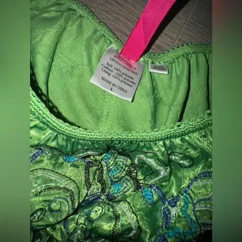 Heart soul Vintage Milkmaid Green paisley embroidered top