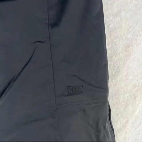 NILS Sportswear Women's Black Satin Sheen Wide Leg Ski Snow Pants Size 6