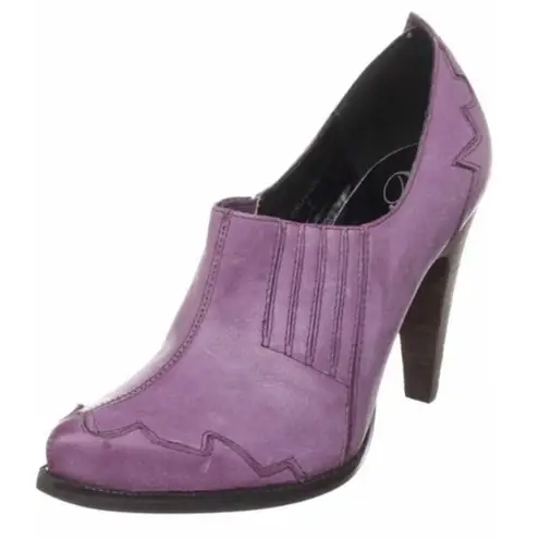 Envy  Ankle Bootie 10 Western Style Leather Crushin Mauve Cowgirl Southern