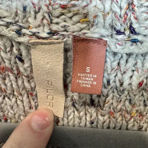 Anthropologie  Pilcro Noelle Turtleneck Colorful Chunky Loose Knit Sweater Sz S