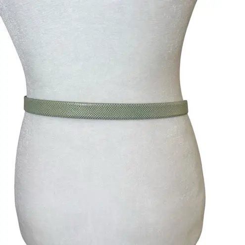 VTG Emmanuel Ungaro Green Reptile Leather Belt Bloomingdale’s Sz Med Old Money