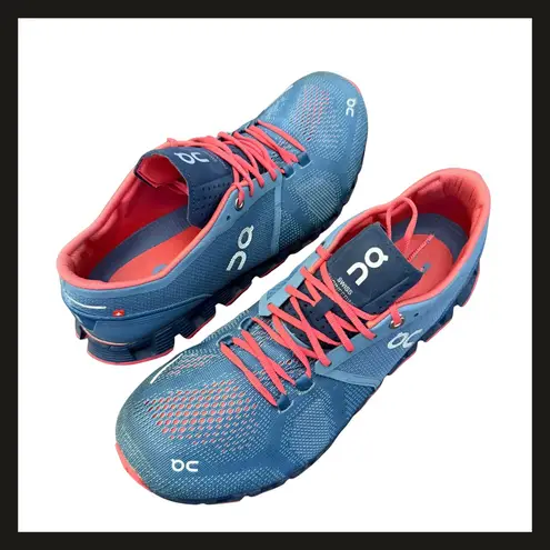 on cloud On Cloudflow Women’s Running Shoes Blue Coral Size 10 CloudTec Swiss Engineered