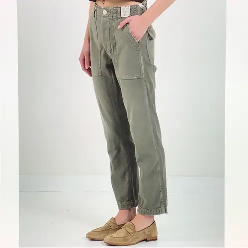 AMO The Army Pant Gray Green Straight Leg Button Fly Utility Pants