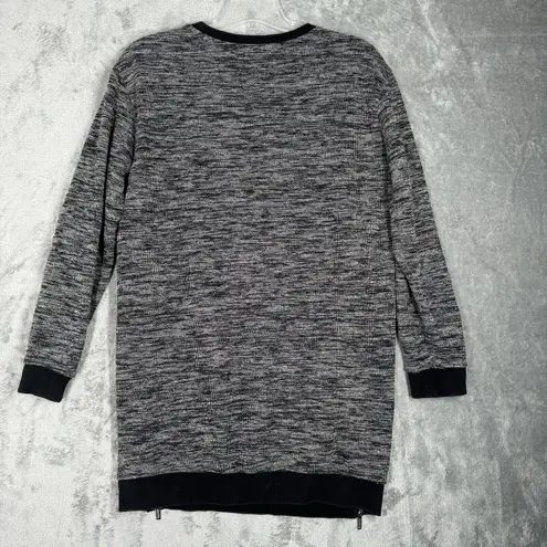 Superdry Dress Womens Medium Black Gray Cut & Sew Sweatshirt Dress Streetwear