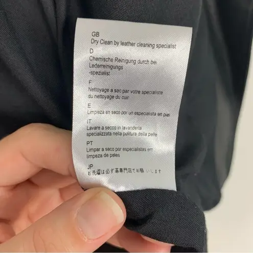 Scotch & Soda Maison Scotch Leather Wool Moto Jacket Size Medium