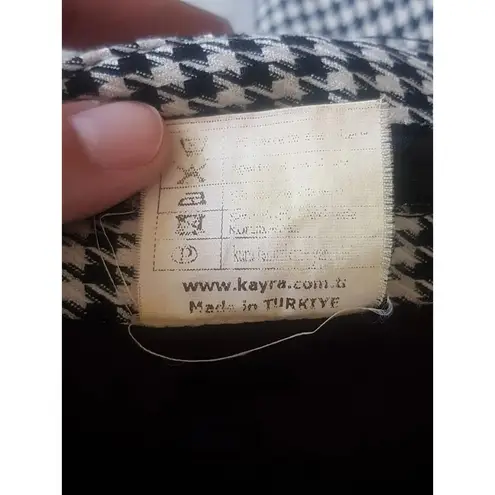 Houndstooth Kayra Womens Skirt Sz 38 EU Sz 10 US Maxi Pleated Yoke Equestrian