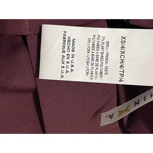 Vitamin A Maia Biosculpt Bikini Swim Top Burgundy Red 4 XS Extra Small