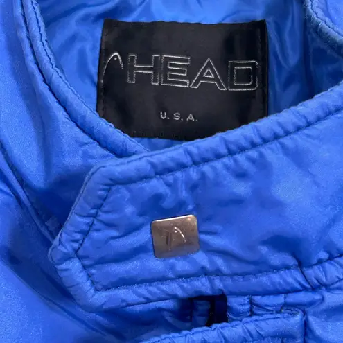 Head Vintage Sportswear Blue & Yellow Ski Jacket Winter Sports Coat Neon Accents