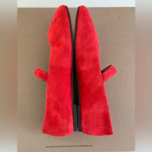 Madewell  The Remy Mary Jane Flat in Bandana Red, size 8 1/2