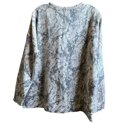 H by Halston NEW Halston Marble Sweatshirt size M Soft Blush