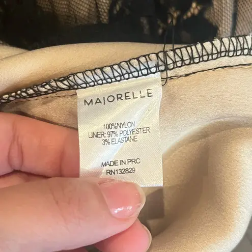 Majorelle Stella Black Lace Jumpsuit