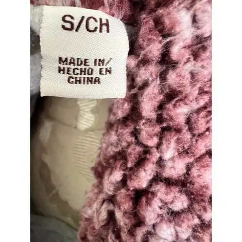 Weatherproof Vintage Faux Fur Pullover Quarter Zip Jacket Small