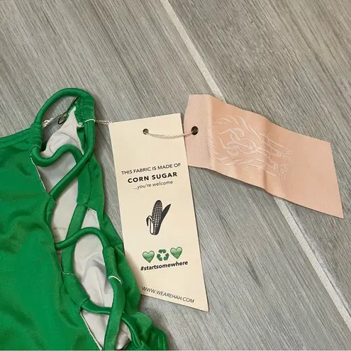 Envy NWT WE ARE HAH HI-KINI GREEN WITH BIKINI BOTTOM SZ SMALL